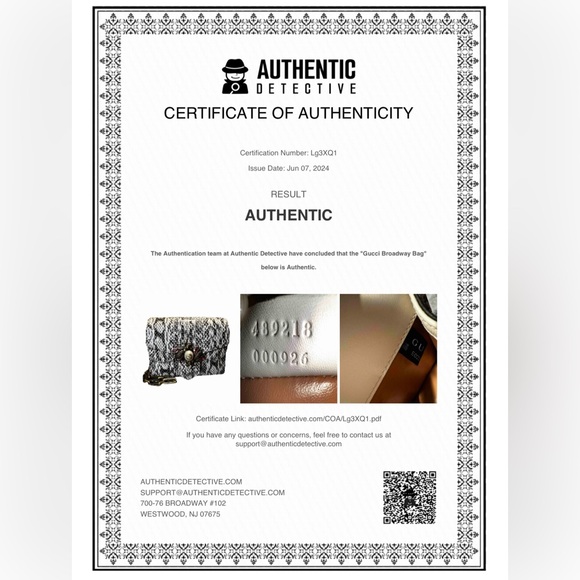 Gucci Broadway Mini Double Flap Crossbody w/ COA - Picture 13 of 13